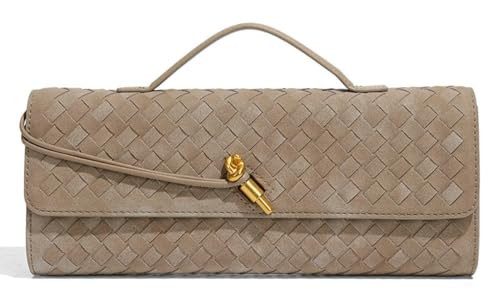 Upbull Trendy Woven Evening Clutch Purses Women Underarm Shoulder Handbag Cute Satchels Crossbody Purse PU Leather Wallet | Amazon (US)
