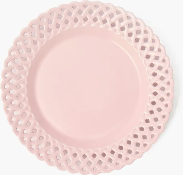 Pink Basketweave Starter Plate | Nordstrom