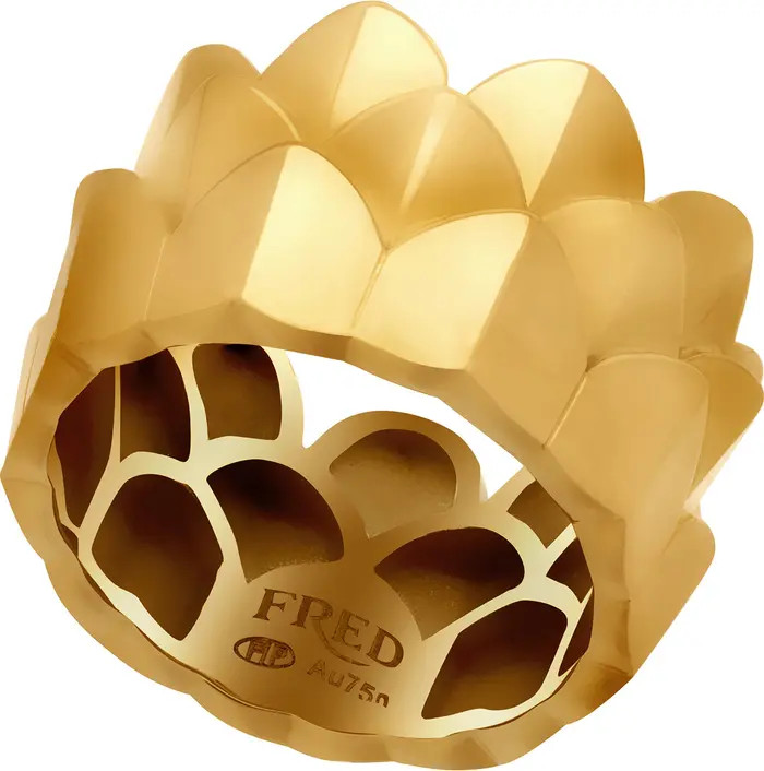 FRED OF PARIS Une Ile D'or 18K Yellow Gold Triple Layered Heart Ring | Nordstromrack | Nordstrom Rack