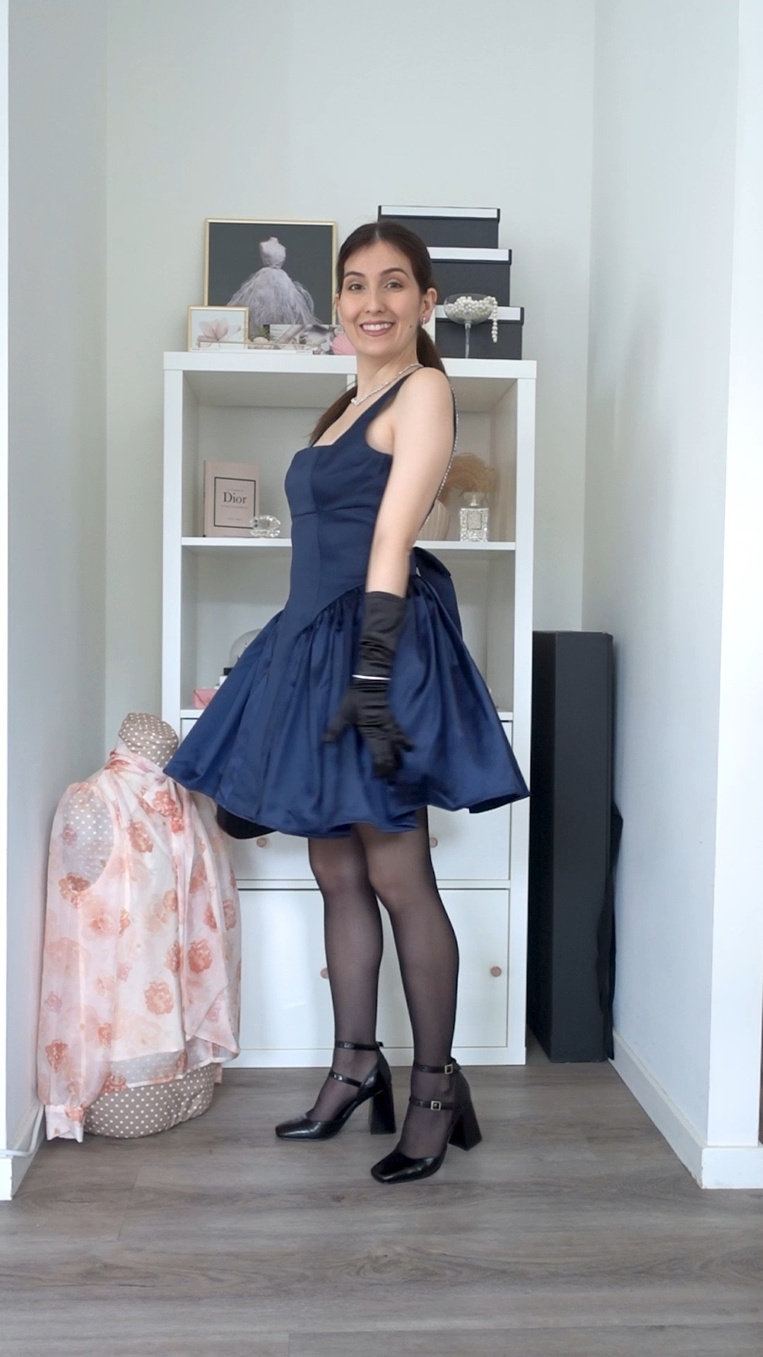 Day 6 of 25 days of festive outfits!

When I bought this mini navy blue dress from ASOS I instantly knew how I want to style it for the festive season. So on today’s holiday outfit of the day we are going to a fancy bar for drinks!

Outfit details:
Coat: Santinni
Dress: ASOS
Tights: Calzedonia
Shoes: Bobbies
Bag: Mango
Bracelet: Pandora
Earrings and necklace: Swarovski
Gloves: local store 

#LTKshoes #LTKeurope #LTKpartywear