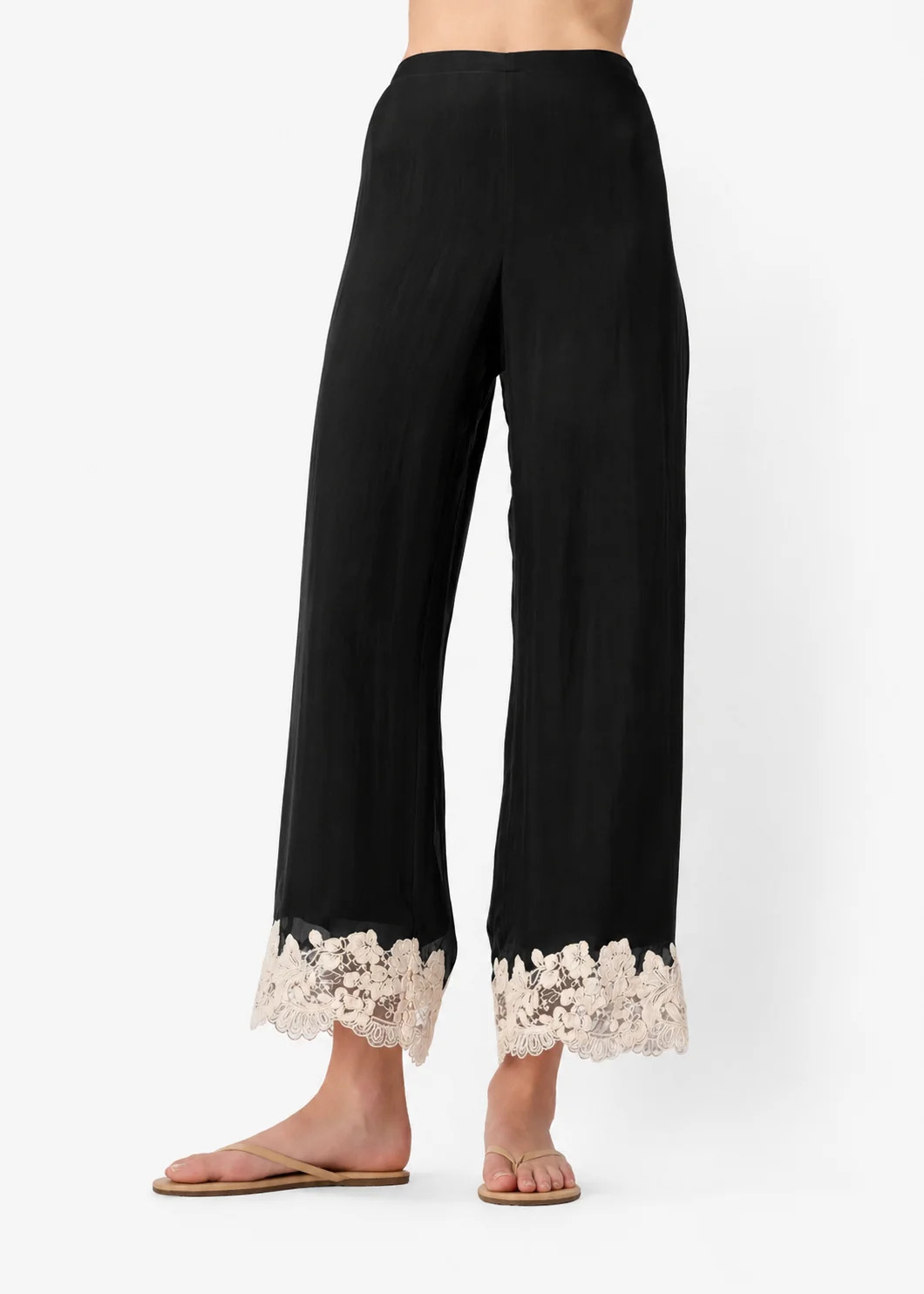 Gilda Silk Pant Black | CAMI NYC