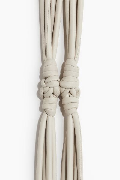 Knot-detail waist belt - Light greige - Ladies | H&M GB | H&M (UK, MY, IN, SG, PH, TW, HK)
