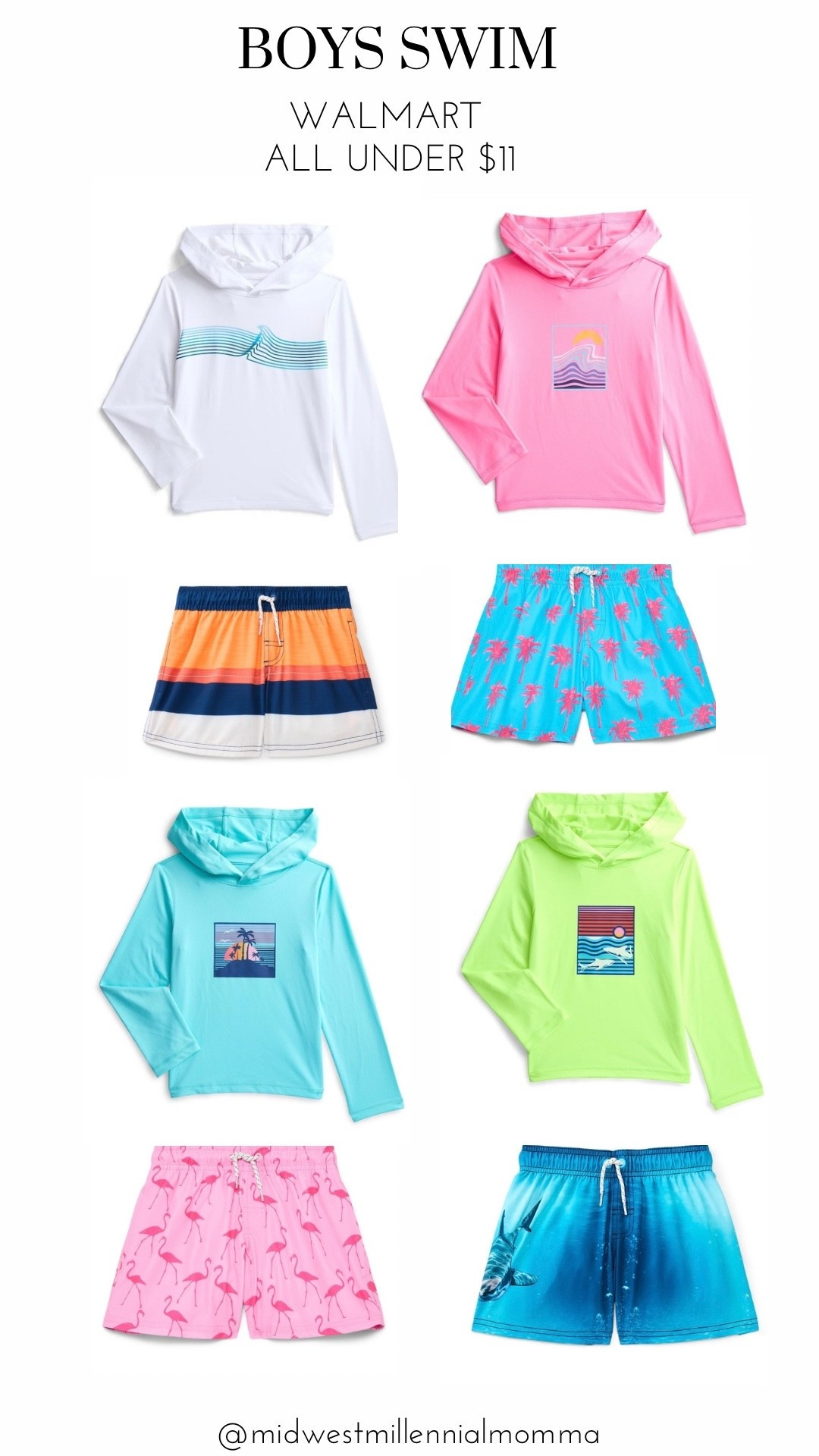 Found the coolest boy swim at Walmart. The swim shirts are only $10.98 and swim trunks are $9.98! 
Love finding an affordable kid look!
#swim #kidswim

#LTKKids #LTKSeasonal #LTKSwim