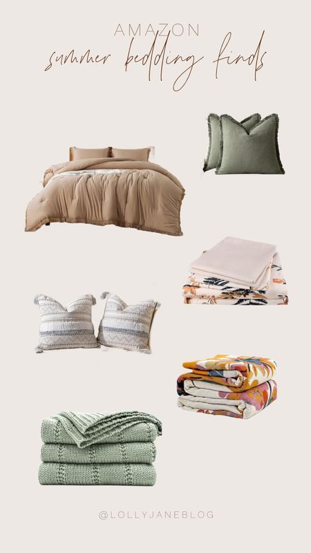 Amazon summer bedding finds! ☀️

✨ Dive into Dreamland with our curated collection of bedding bliss! From the intricate patterns of our boho duvet set to the cozy charm of matching throw pillows and the delicate touch of a floral throw blanket, every piece is a dreamy addition to your sanctuary. Complete the look with our floral sheet set for a garden-inspired retreat, topped off with a large green knit throw blanket for the ultimate snug vibes. 🌾💤 #BedroomGoals #CozyNights #DreamyDecor

#LTKStyleTip #LTKHome #LTKTravel