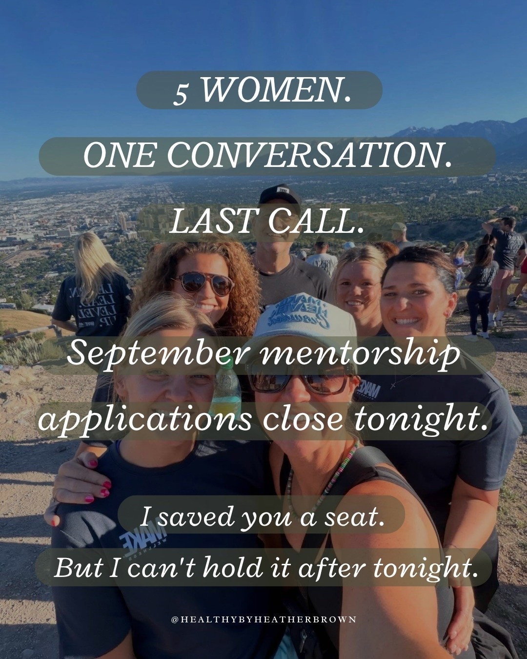 Okay friend, this is your last nudge from me. 💛

A few days ago I told you I wanted to try something I've never done before.

Five women.

One conversation in September.

No hiding in the comments. Just a small group of women talking honestly about health, life, faith, business, confidence, what's next and the breakthrough they're actually pursuing.

And tonight, I'm closing the applications.

If you've read these posts and thought,

“I want to do this.”

This is me telling you to stop talking yourself out of it.

You don't have to have everything figured out.

You don't have to know exactly what your breakthrough looks like yet.

You just have to be willing to take the next step.

And a little bonus for taking that step today: through tonight, qualifying $150+ orders also get FREE HYDRATED Grapefruit.

Comment HIGHFIVE before tonight and I'll send you everything you need. 💛

Maybe your breakthrough doesn't start with some giant life-changing moment.

Maybe it starts with finally saying yes.