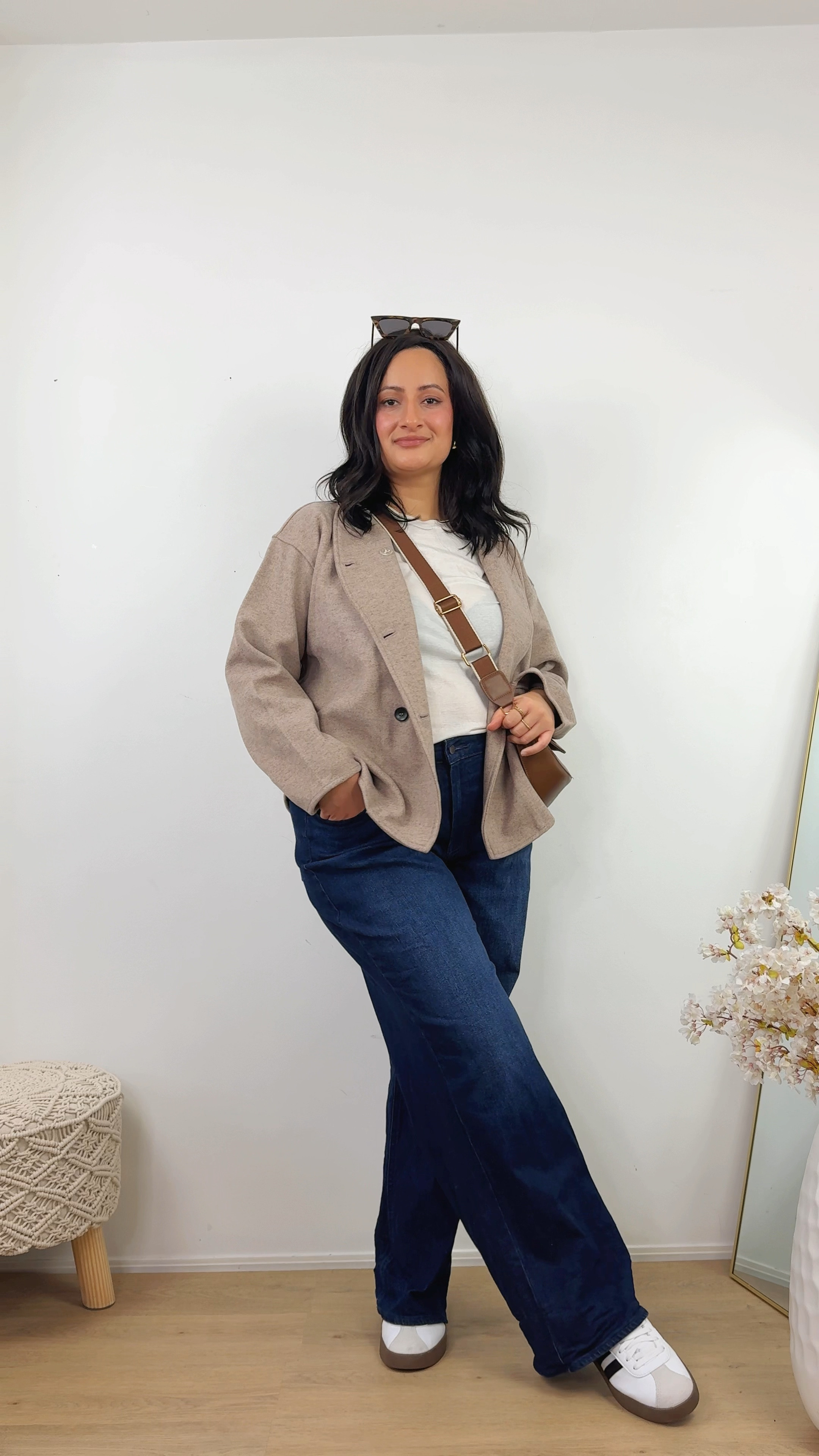 Casual Fall outfit series. Fall fashion. GRWM, ootd, wide leg jeans, old navy jeans, cropped cardigan, samba adidas , amazon fashion 

#LTKcanada #LTKstyletip #LTKautumn