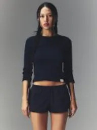 MUSINSA | GLOWNY 3/4 G CLASSIC TEE (NAVY) | Musinsa Global