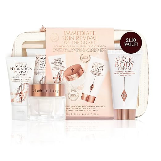 Charlotte Tilbury Immediate Skin Revival Mini Skin Care Set - Travel Size Skincare Kit with Glow ... | Amazon (US)