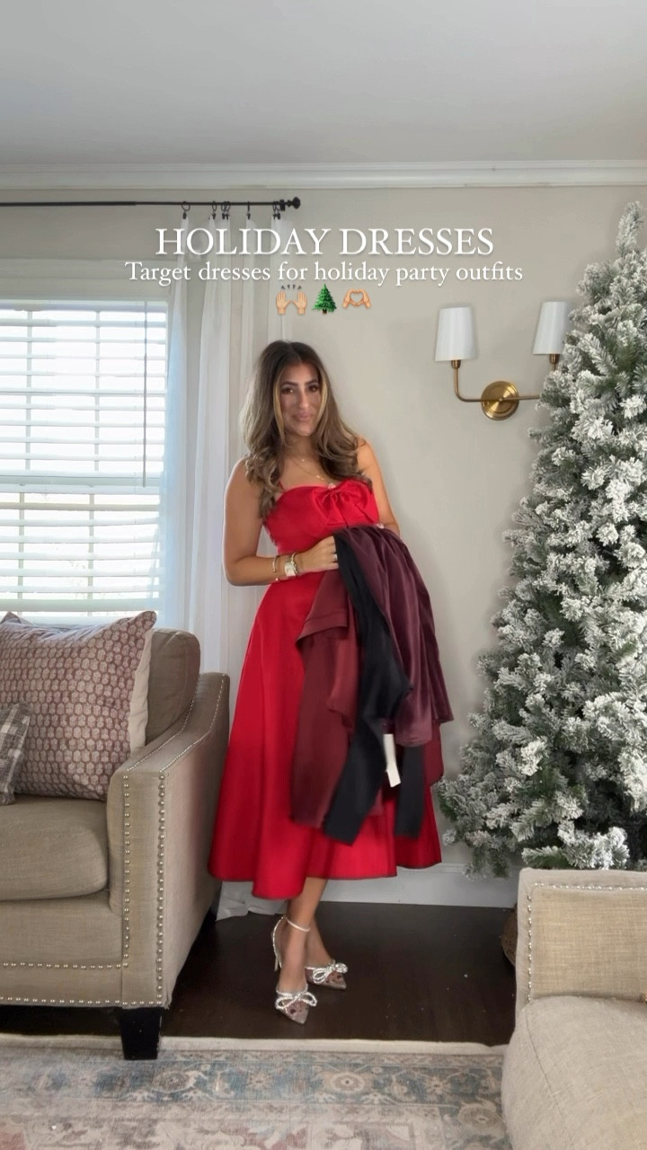 Holiday dress for holiday party outfits. Christmas party outfit. Cocktail dress. Wearing TTS in all! Xx 

#LTKHoliday #LTKSeasonal #LTKStyleTip
