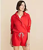 Lou & Grey Washed Cozy Cotton Shorts | LOFT