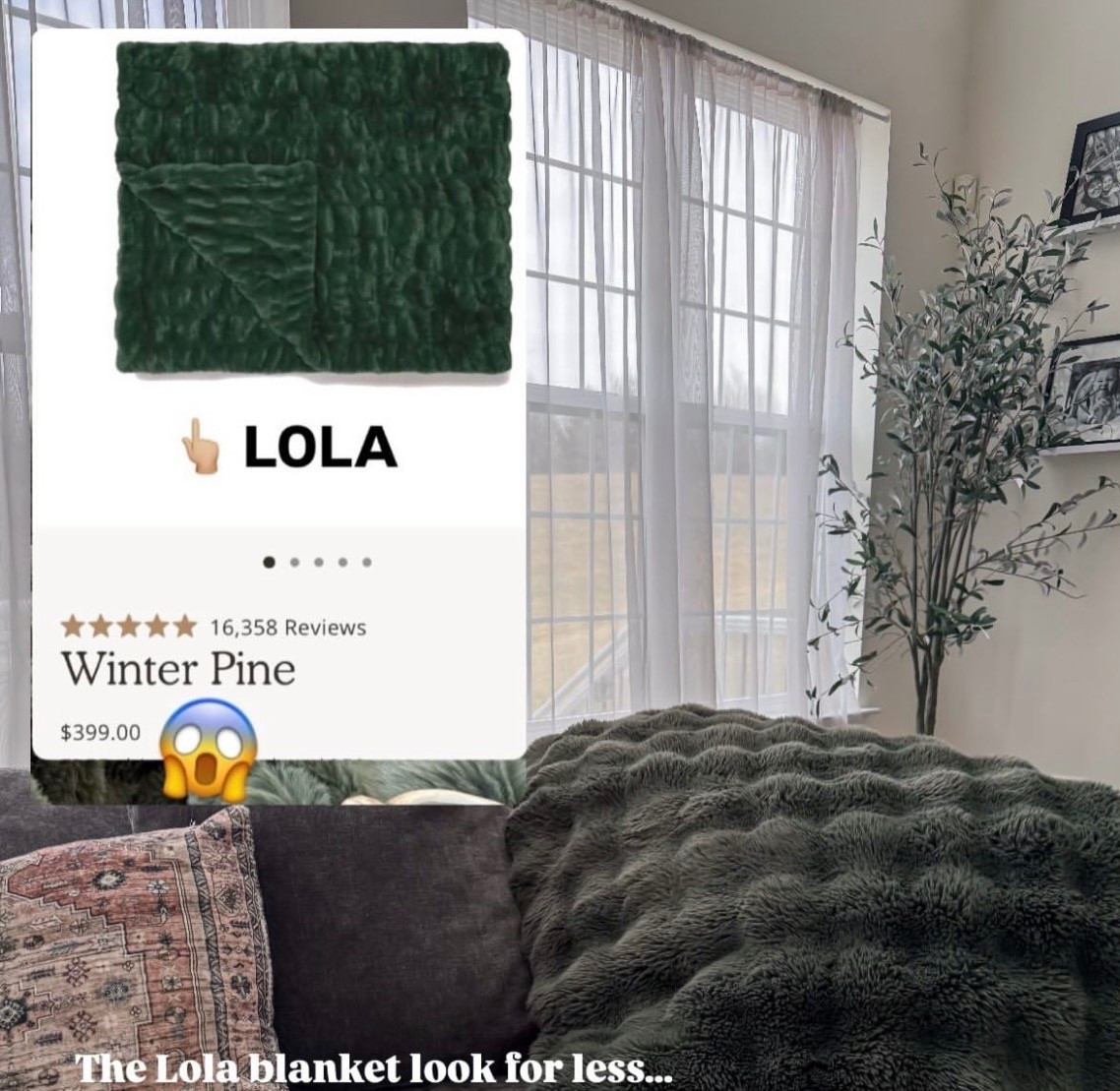 The Lola Blanket look for less…under $75! 

#LTKHome