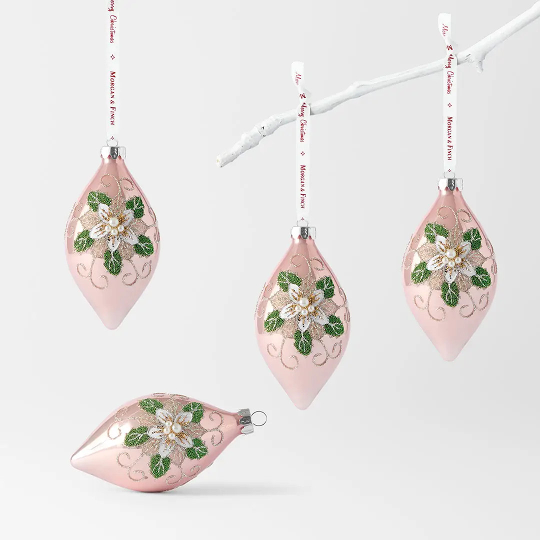 Droop Holly Ball Set Of 4 | Bed Bath N' Table