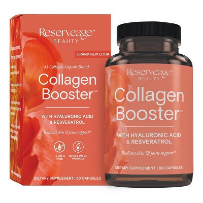 Reserveage Beauty, Collagen Booster, Collagen Supplement for Skin Care and Joint Health, Supports Healthy Collagen Production, 60 Caps (30 Servings) | Target