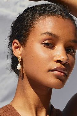 Chunky Knot Pearl Earrings | Trouva (Global)