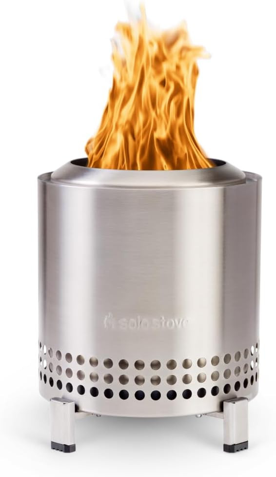 Solo Stove Mesa XL, 7 Inch Tabletop Fire Pit with Stand - Smokeless, Stainless Steel Fire Pit for... | Amazon (US)