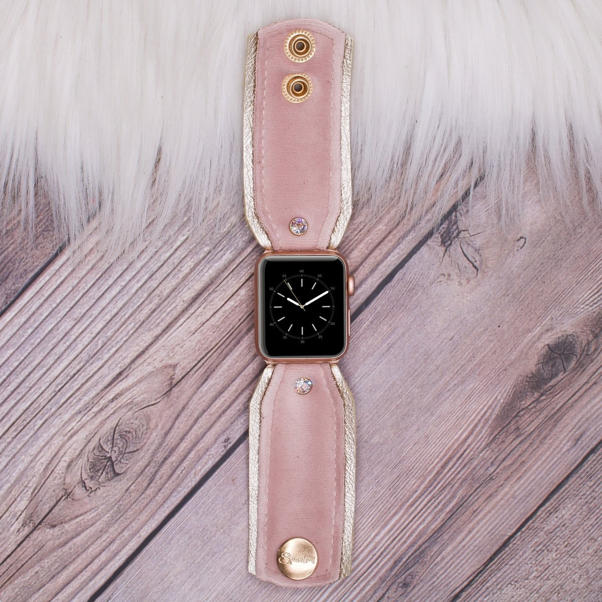 Limited Edition Bow Band in Luxe Blush Velvet | Sparkl