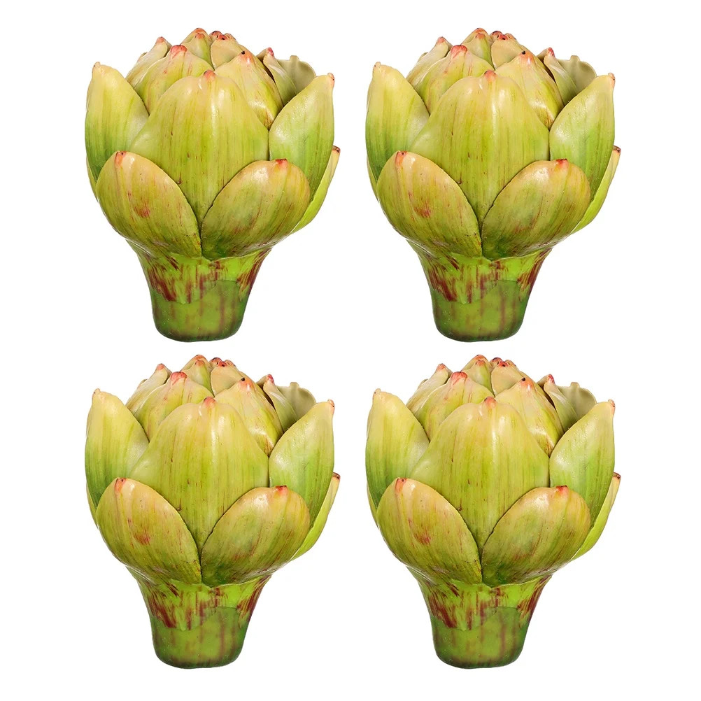 NUOLUX 4 Pcs Fake Artificial Artichokes Faux Plastic Artichokes Plastic Plant Decors - Walmart.co... | Walmart (US)