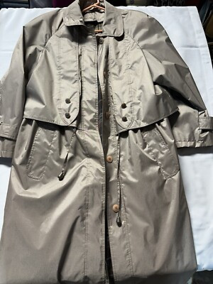 British Mist - ladies long Gold trench coat with removable liner - size 10 | eBay US