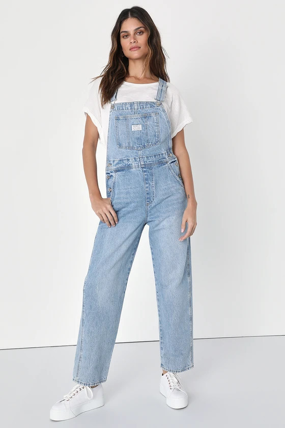 Vintage Medium Wash Overalls | Lulus