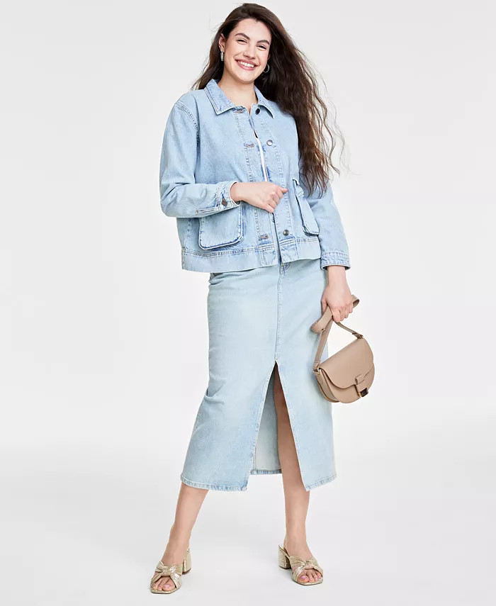 Women's Denim Chore Jacket, Created for Macy's | Macy's
