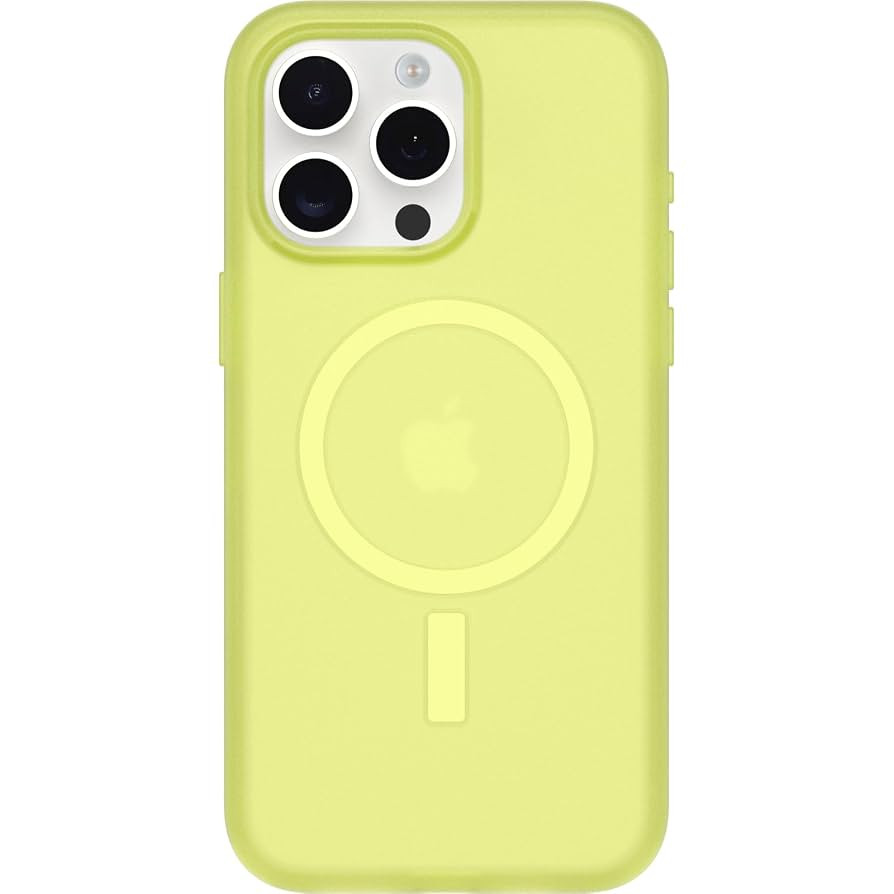 OtterBox Symmetry Series Soft Touch for MagSafe for iPhone 15 Pro Max - Lemon Pucker (Green), Sle... | Amazon (US)