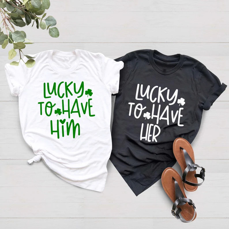 Couples St Patrick's Day Shirts, Couples Drinking Shirts, Couples Cute Shirts, Irish Couples Luck... | Etsy (US)
