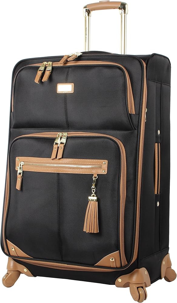 Steve Madden Designer Luggage - Checked Large 28 Inch Softside Suitcase - Expandable for Extra Pa... | Amazon (US)