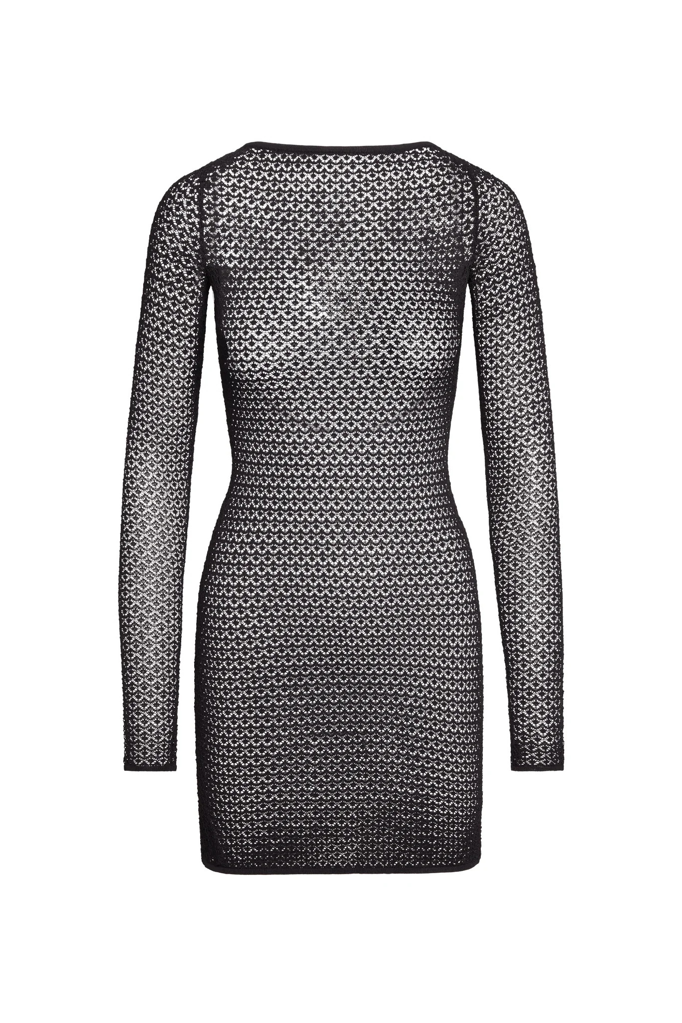 Bodrum Mini Dress - Black Lace Crochet | Monday Swimwear