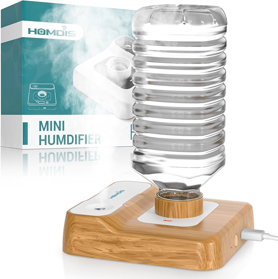 Portable Humidifiers for Travel, Small Mini Humidifier with Auto Shut-Off, Nightlight and Storage... | Amazon (US)