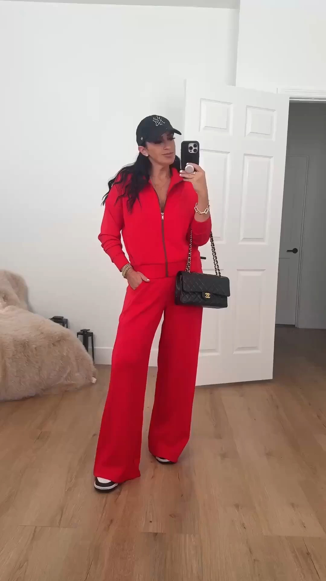 Spanx air essentials wide leg track pants now $48 originally $118. Add to cart for discount. Extra 30% off all sale items 