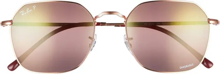 Ray-Ban 55mm Mirrored Round Sunglasses | Nordstrom | Nordstrom