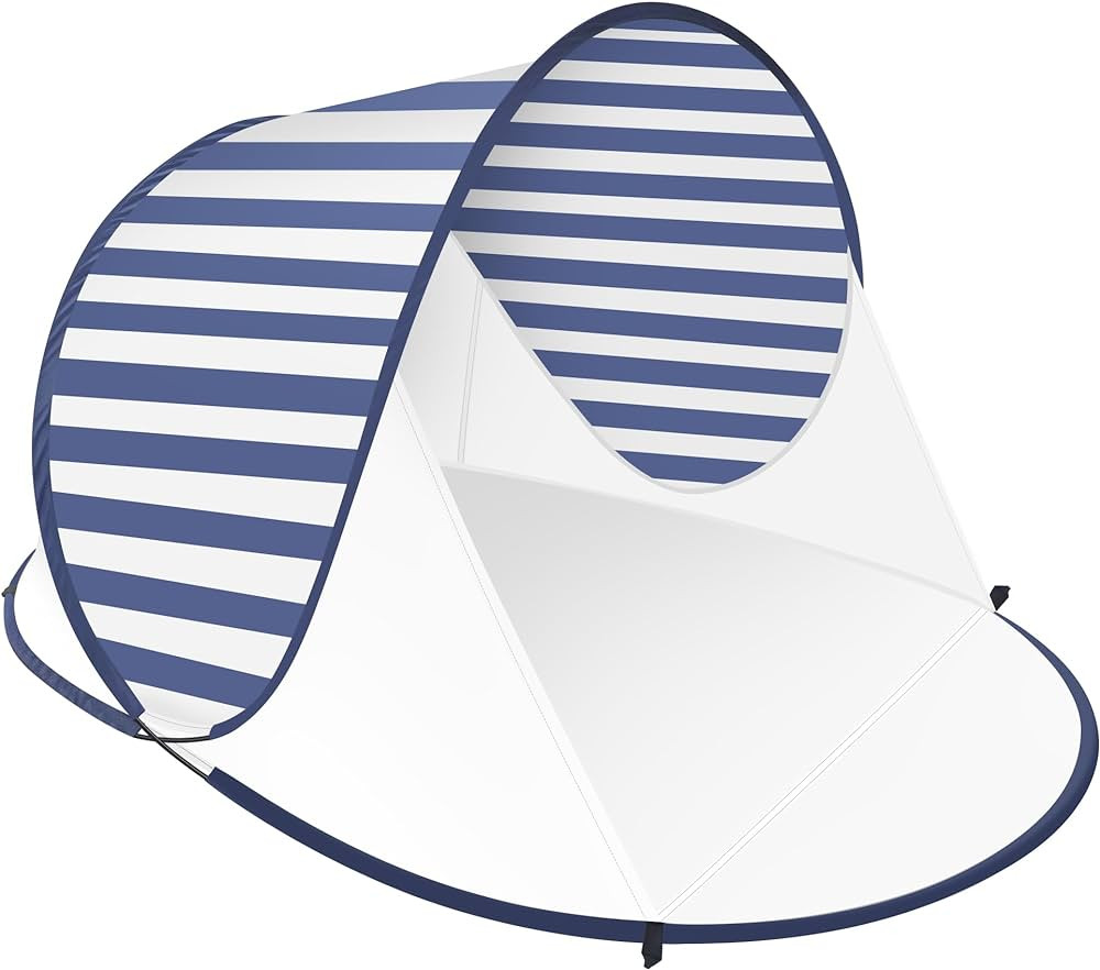 ISILER Pop Up Beach Tent, Portable Outdoor Beach Shade Tent, UPF 50+ Baby Beach Shelter, Easy Set... | Amazon (US)