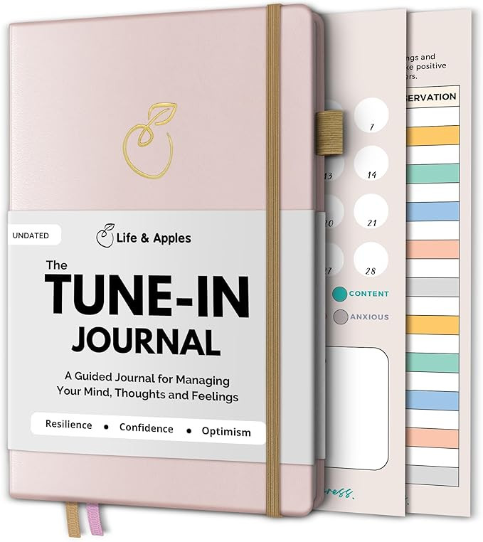 Life & Apples Tune-in Journal: Mental Health Journal for Anxiety and Stress Relief - Cultivate Po... | Amazon (US)