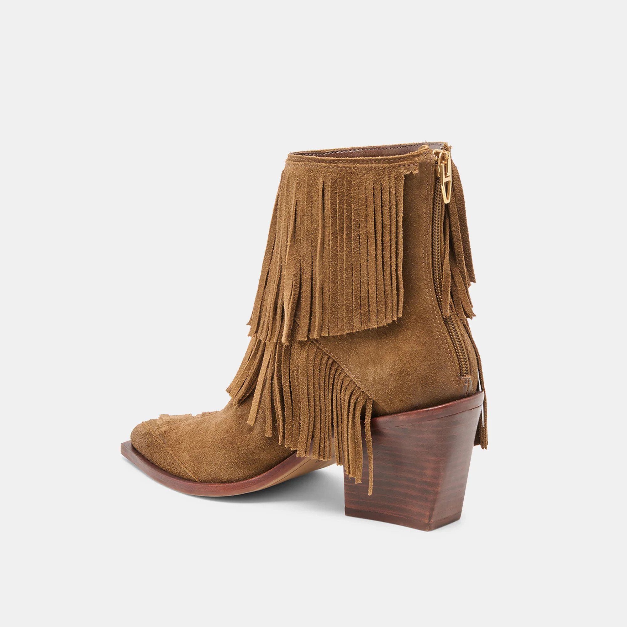 Torey Chestnut Suede Booties | Dolce Vita | DolceVita.com