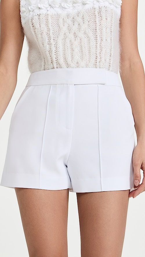 Dylan High Waist Tab Pintuck Shorts | Shopbop