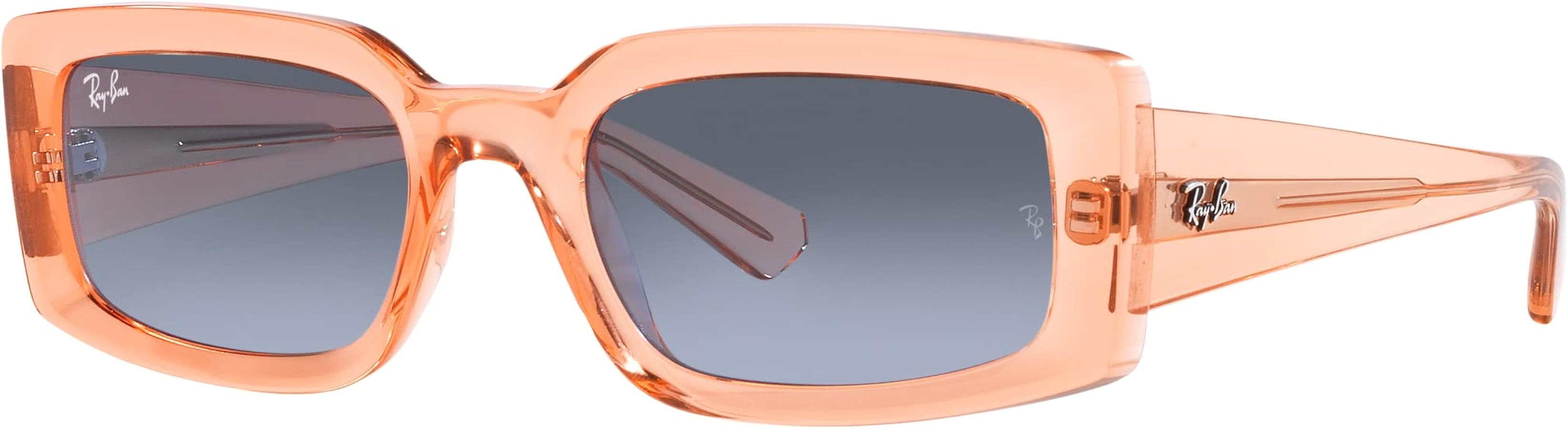 Ray-Ban Women's Rb4395 Kiliane Square Sunglasses, Transparent Orange/Blue Gradient Grey, 54 mm : ... | Amazon (CA)
