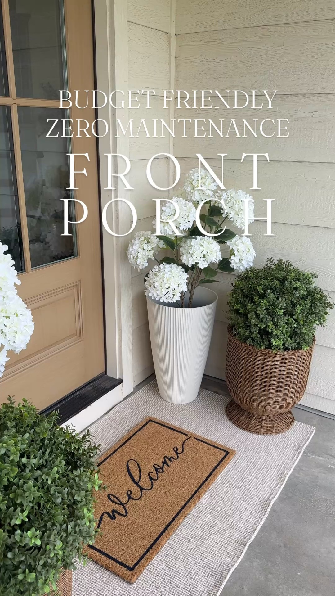 Budget friendly zero maintenance front porch! These finds are so good!

Front porch decor, entryway mat, faux flower, outdoor decor, planter, faux boxwood

#LTKHome #LTKSaleAlert