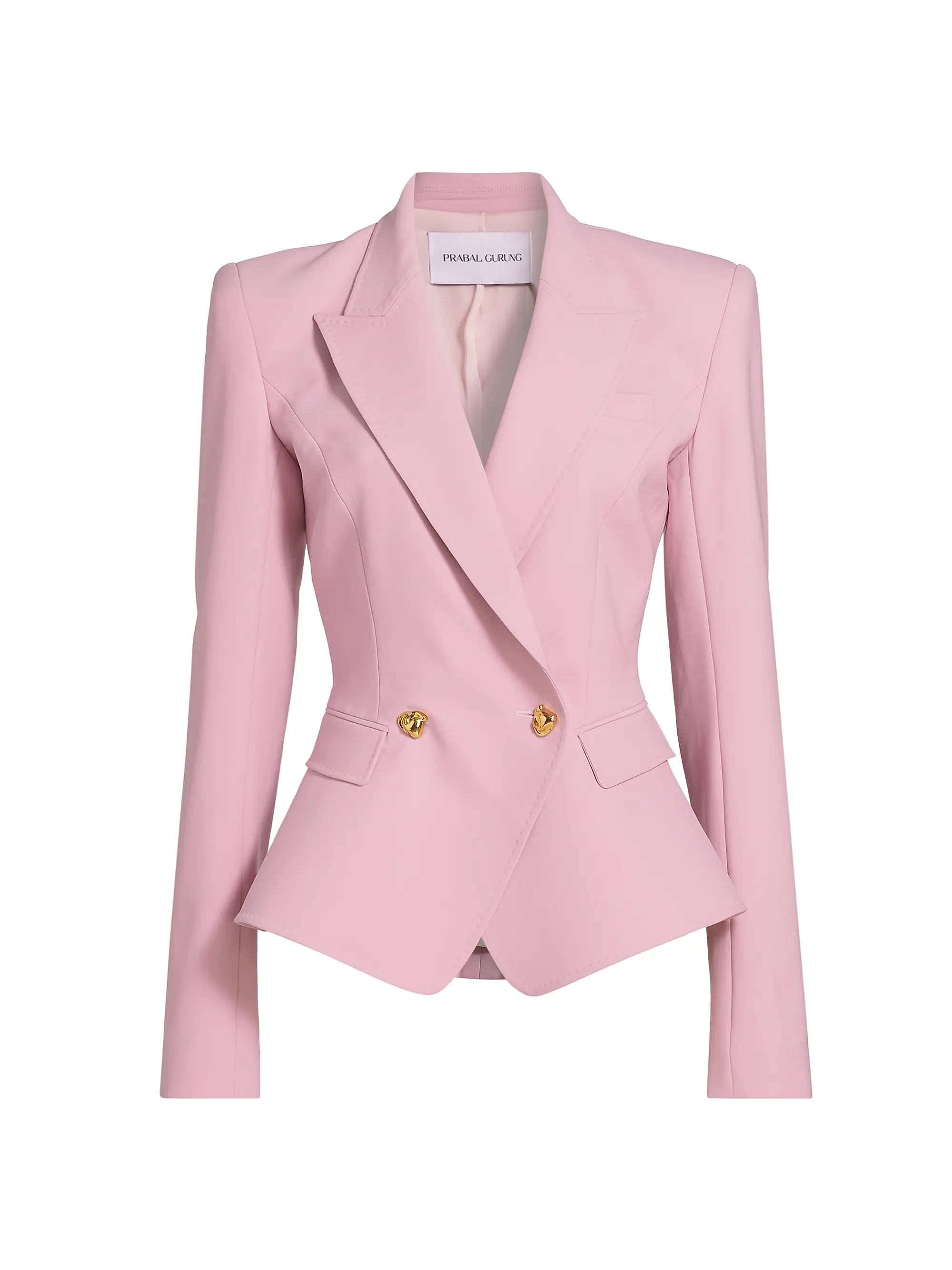Prabal Gurung Peplum Double-Breasted Blazer | Saks Fifth Avenue | Saks Fifth Avenue