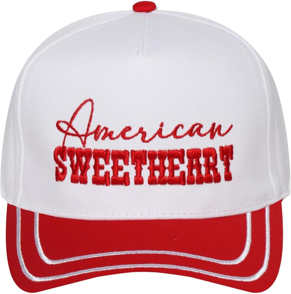 MIRMARU Patriotic America USA Embroidered 5 Panel Cotton Two Tone Trucker Hat for Men and Women. | Amazon (US)