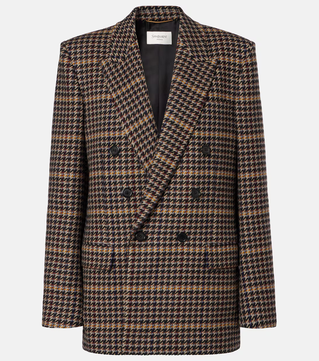 Houndstooth double-breasted wool blazer | Mytheresa (US/CA)