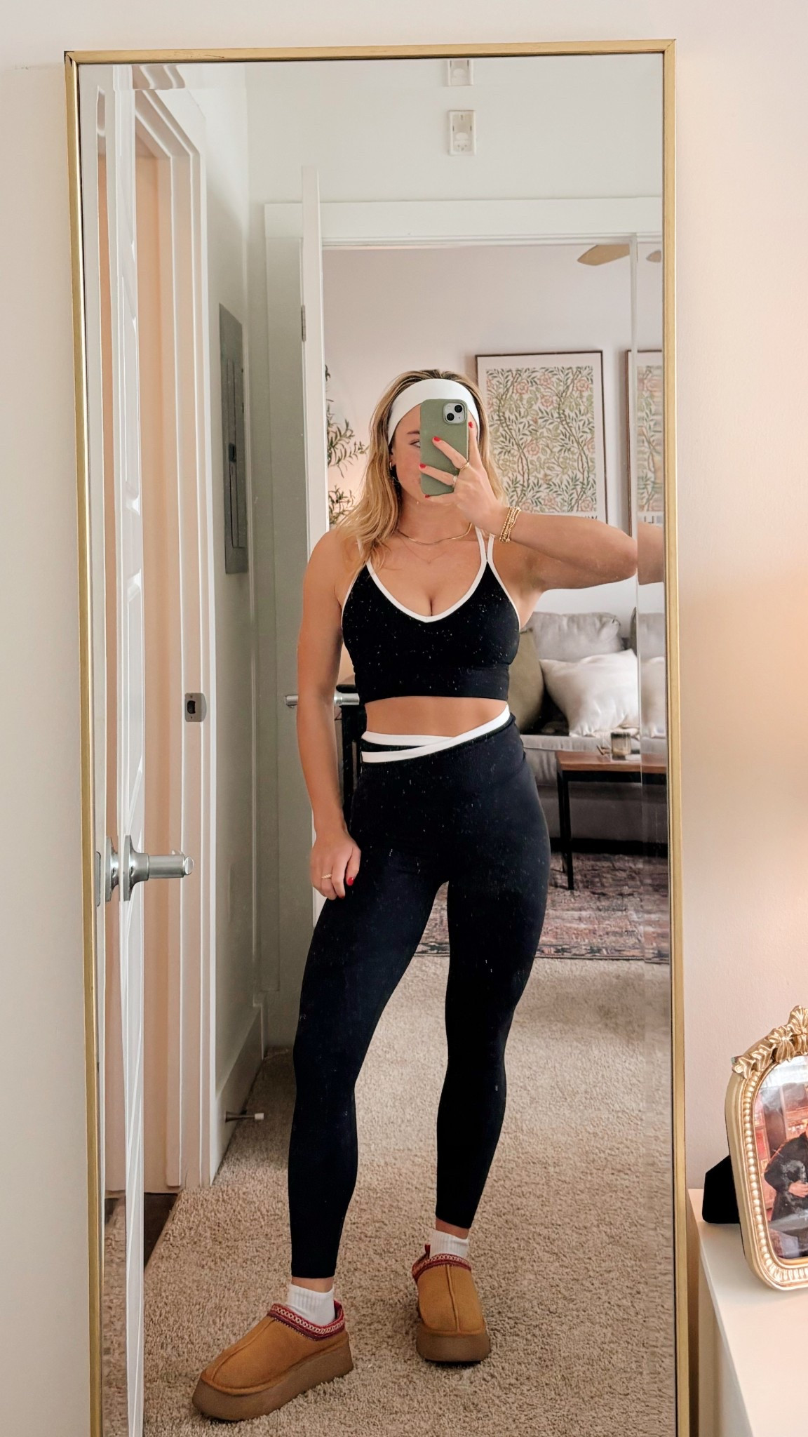 This Target workout set is literally perfect. The leggings are a bit long for short girl but can easily be rolled / tucked under. Wearing a small in both top and bottom

#LTKActive #LTKFindsUnder50