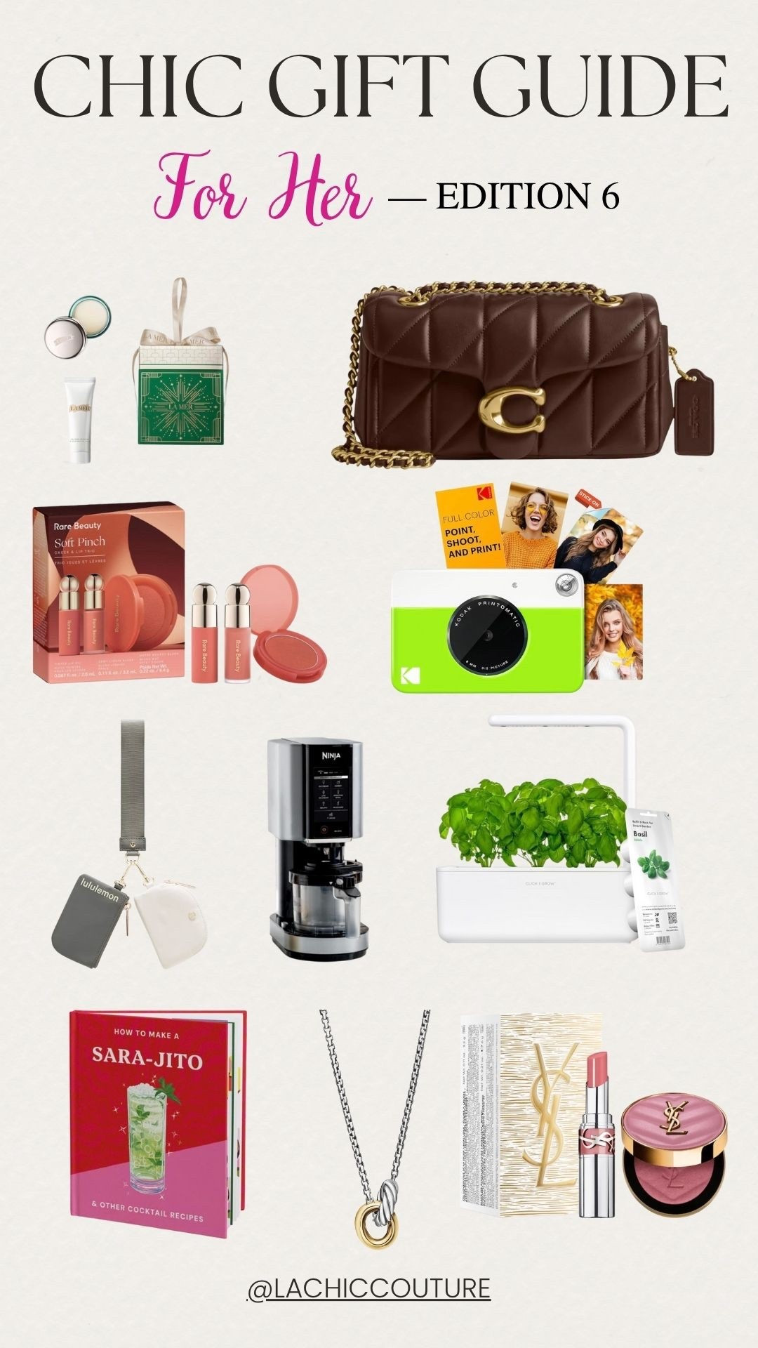 Chic Gift Guide for Her - Edition 6 #ChicGiftGuide #GiftGuideForHer
#HolidayGiftldeas #AestheticGifts #lachiccouture #LTKGiftGuide





#LTKFindsUnder100 #LTKSeasonal #LTKGiftGuide