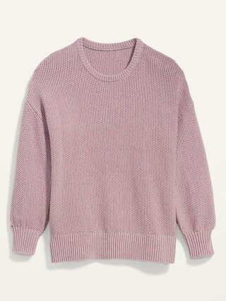 Textured-Knit Tunic Sweater for Women | Old Navy (US)