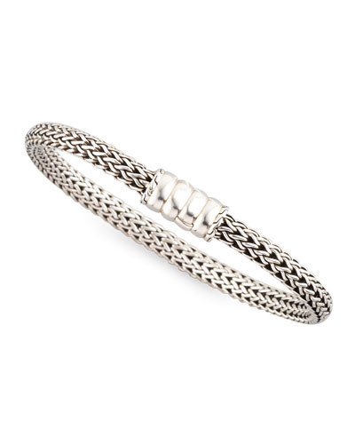 Bedeg Silver Chain Bracelet, Small | Neiman Marcus