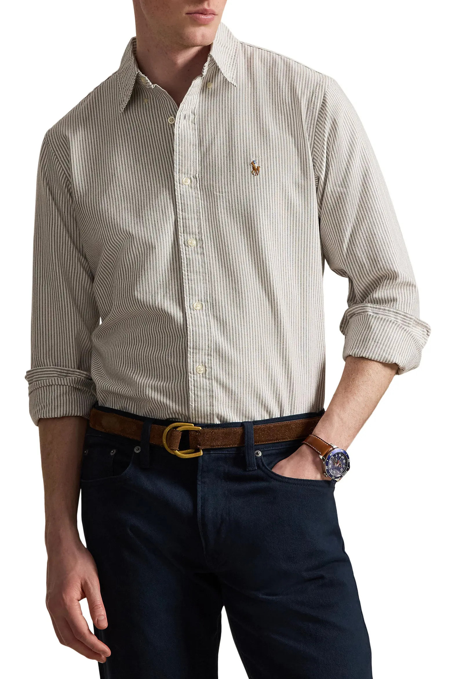 Classic Fit Stripe Cotton Button-Down Oxford Shirt (Men) | Nordstrom | Nordstrom