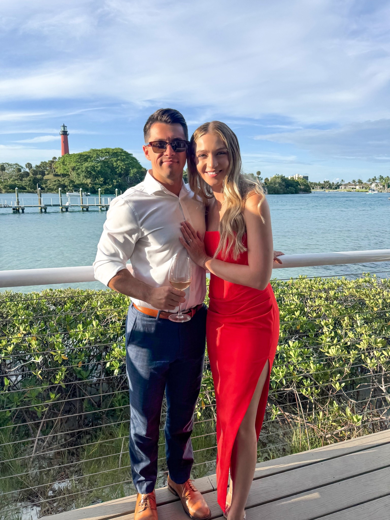 We had so much fun celebrating our friends at their Florida wedding. This dress fit like a glove and stayed put all night! I love the slit, perfect for a formal wedding! ❣️

#LTKWedding #LTKTravel #LTKParties