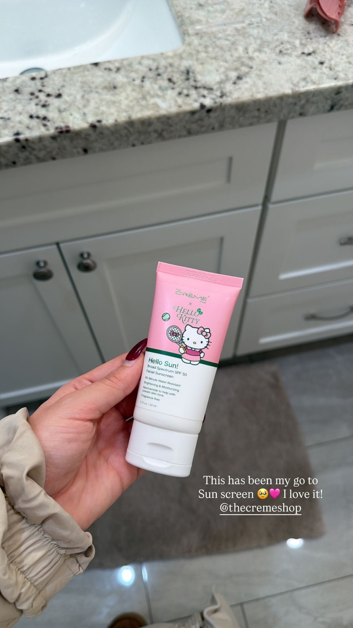 My daily sunscreen recently!🩷💐 

#LTKvlog #LTKdayinmylife #LTKmorningroutine