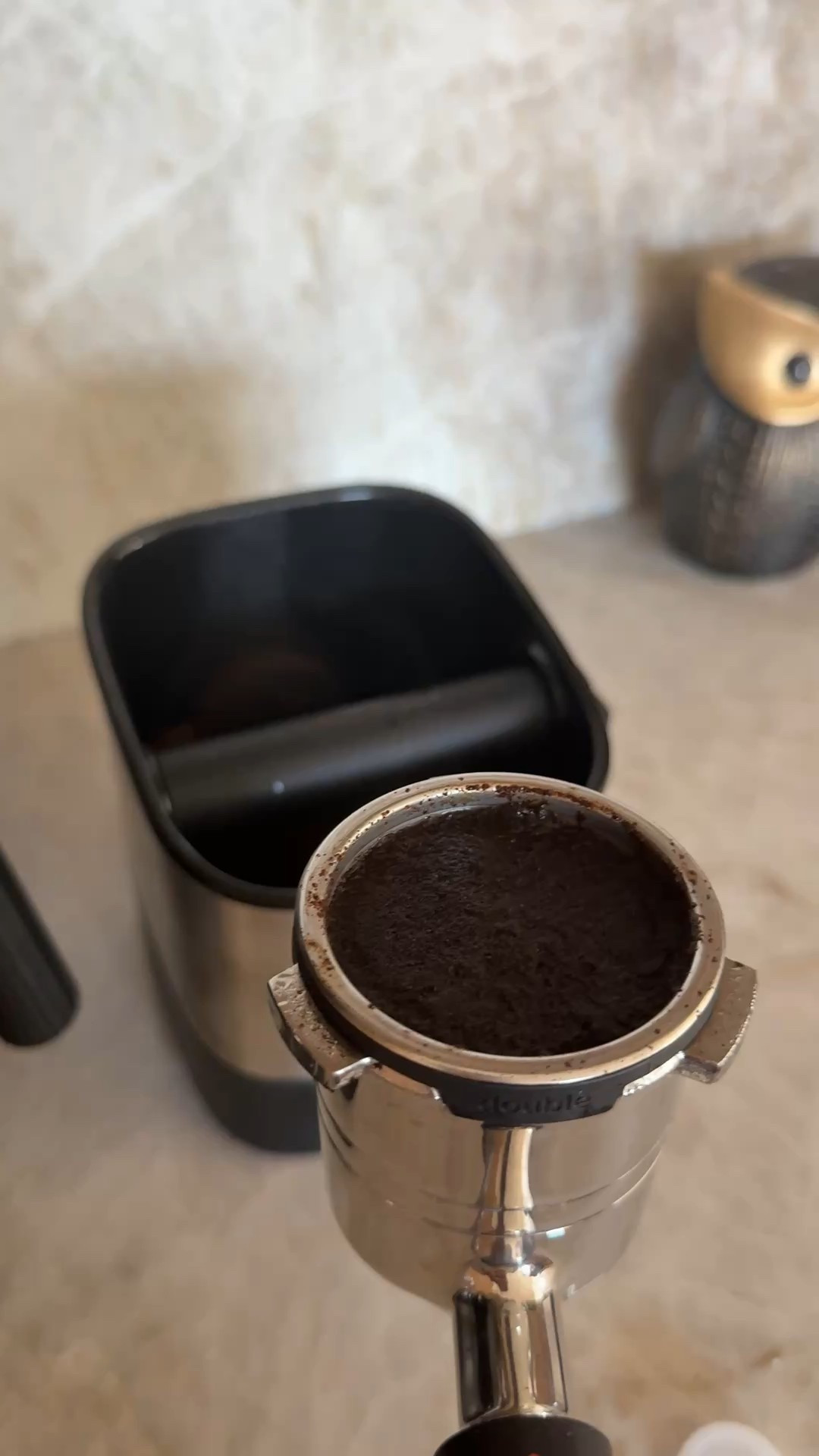 Coffee knock box for brewed grounds. Puck disposal #coffee #coffeeneeds #ninjaluxe #ninja 

#LTKFindsUnder50 #LTKmorningroutine #LTKdayinmylife