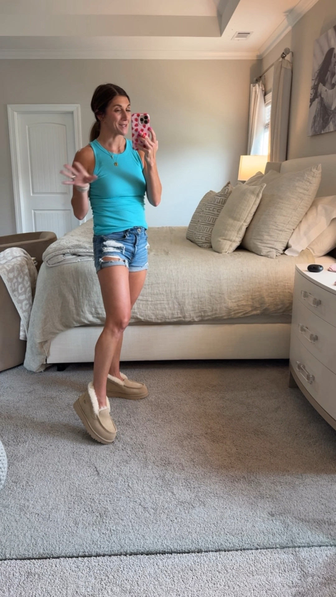 Shop the cutest and comfiest Ugg slippers that can be worn around the house or out and about! So cozy, slight angled fit and small platform! Come in 2 colors and fit is tts! Wearing an 8.

Click to shop!

Shoes | Uggs | comfy | slippers | fuzzy | soft |
House | winter | fall | shorts | tank | necklace | accessories | cross | tiny tags | NSALE | Nordstrom anniversary sale |



#LTKFindsUnder100 #LTKShoeCrush #LTKSaleAlert