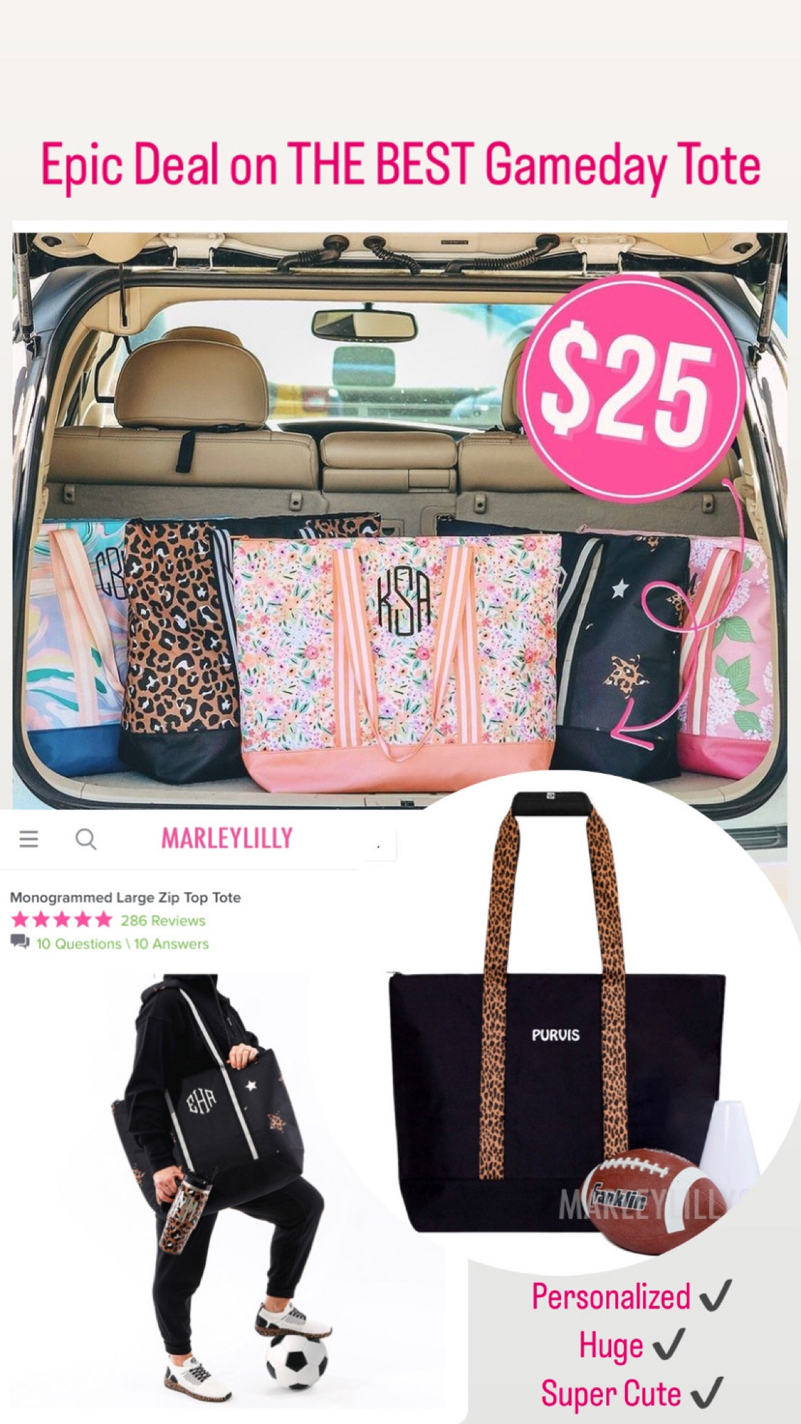 The large zip-up tote is a MUST for gamedays! Not only is it super cute & personalized, but it is HUGE to hold all the snacks, toys, clothes, and other junk you need to tote for games with the kiddos! Also perfect for beach trips this summer! On sale for only $25 right now!!!

#LTKitbag #LTKfamily #LTKsalealert